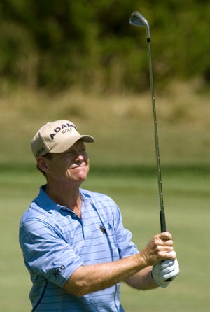 Don Ryan/The Associated PressTom Watson, from Stilwell, Kan., hits on the hole two fairway during the third round of the Champions Tour Jeld-Wen Tradition golf tournament on Aug. 16, 2008 in Sunriver, Ore.