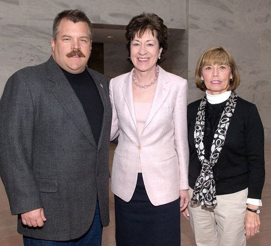 Courtesy photo
U.S. Sen. Susan Collins, middle, met with Marc and Joyce Dumont of Kittery, Maine, during their recent trip to Washington, D.C. The Dumonts met with Sen. Collins following a tour of the U.S. Capitol Complex conducted by a member of Sen. Collins' staff.