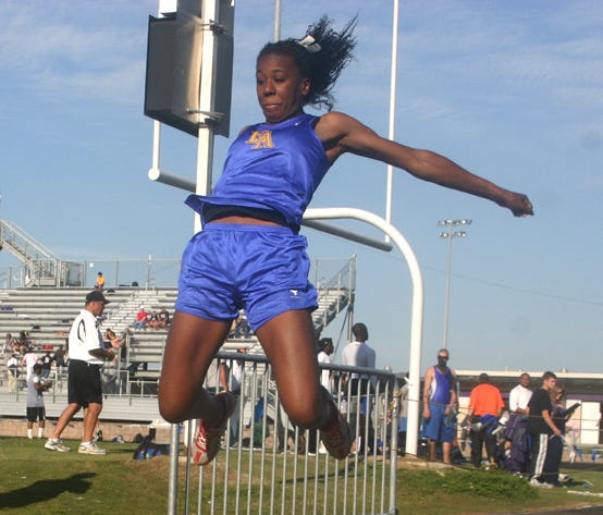 East Ascension’s Lynnika Pitts won the triple jump with a leap of 37-10 1/2 at the Dutchtown Invitational Friday afternoon.