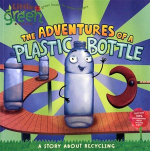 This book cover released by Simon & Schuster shows the cover of "The Adventures of a Plastic Bottle," by Alison Inches. (AP Photo/Simon & Schuster)