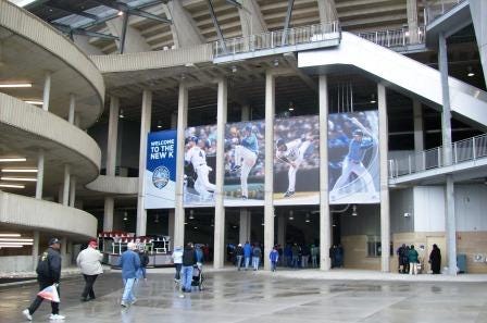 Royals officials are urging fans to arrive early for the home opener activities Friday at the 'new' Kauffman Stadium.