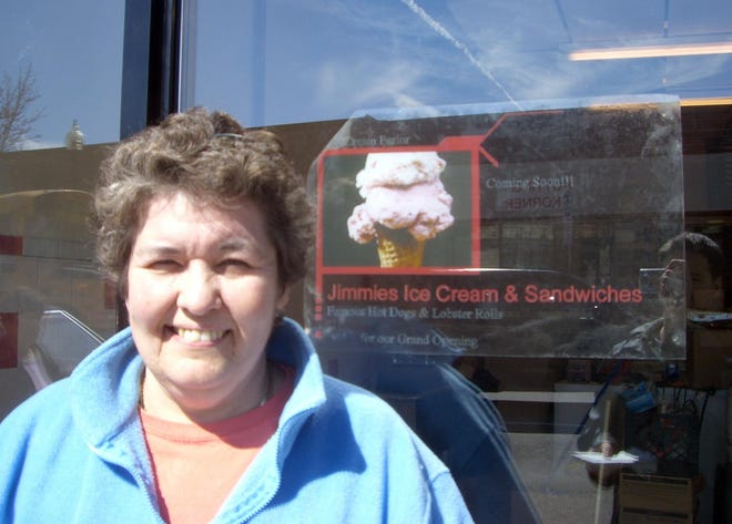 Roslindale resident Donna Cabral is opening up Jimmies Ice Cream and Sandwiches on Corrinth Street.