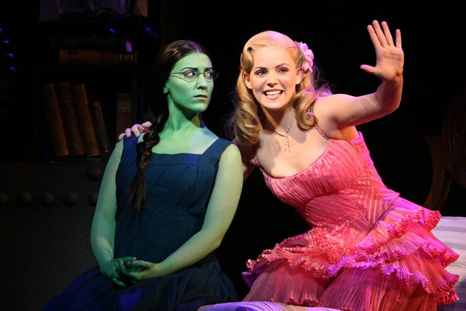 Photo provided by FCCJ Artist SeriesDonna Vivino (left) as Elphaba, destined to become the Wicked Witch of the West, and Katie Rose Clarke as Glinda, who will come to be known as the Witch of the North, in "Wicked."