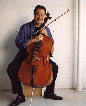 Cellist Yo-Yo Ma will play Wednesday night in Greenville.