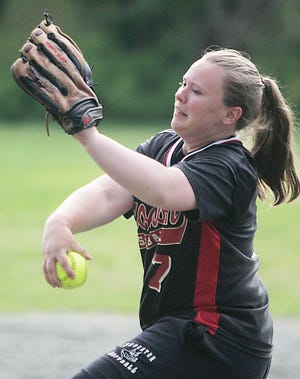 Brockton's Stephanie Ameen gets set to release a pitch during the Boxers' 6-3 victory over Coyle-Cassidy on Wednesday.