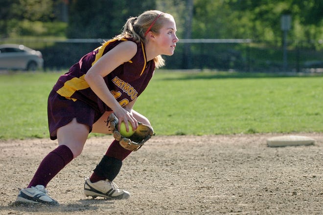 Weymouth shortstop Erica Hicks fields a ball in the second inning.



photo: Amelia Kunhardt