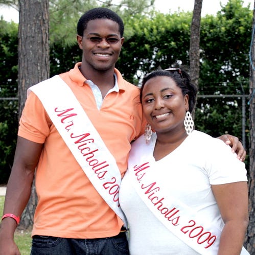 Marquita Christy of Donaldsonville was crowned Ms. Nicholls 2009 by her peers and Nicholls students’ also chose Ugochukwu Ezema to serve as Mr. Nicholls 2009, a resident of Kingston, Jamaica.