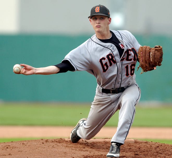 Side-arm pitcher Jordan Williams pitched Green to a 7-inning, 4-1 win over Perry in the Division I district final at Thurman Munson Memorial Stadium.