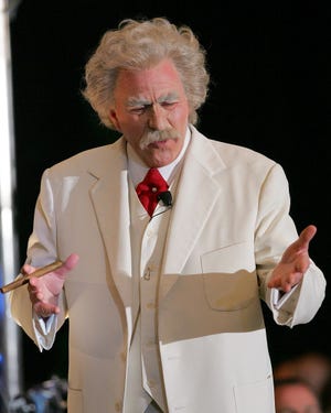 WKBW meteorologist Mike Randall will be impersonating Mark Twain Saturday at the Wayland high school auditorium.