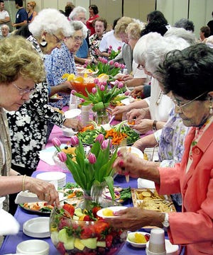 Members of the Mulberry House Senior Center have frequent get-togethers. On Sunday ,they’ll host a tea party; last week, they honored volunteers.