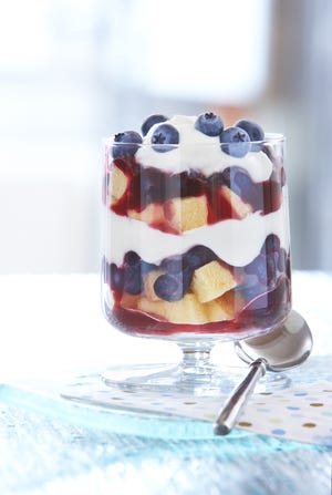 This blueberry trifle is a cinch to make.