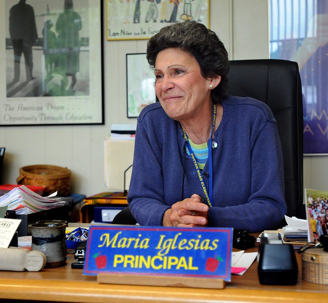 Maria Iglesias will retire as principal of Potter Road Elementary School in Framingham on June 22.