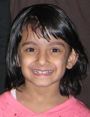 Diya Patel, 4, of Stoughton, died after she was struck by a car on Saturday while crossing the street at a crosswalk with family members on Washington Street in Stoughton
