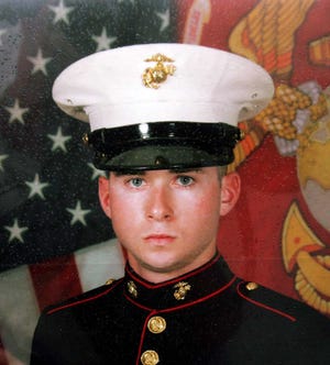 Patrick J. Coughlin, 21, in a U.S. Marine Corps photo. Coughlin's body was recovered from a Quincy quarry early Friday morning.