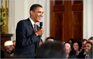 President Obama at an event on Friday intended to start a national conversation on fatherhood.