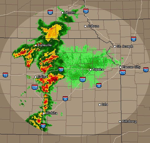 The National Weather Service is tracking a storm along that will likely make its way into Topeka Saturday night.