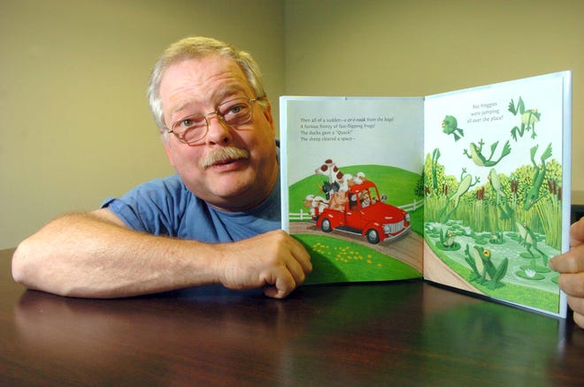 Daryl Enos of Norton illustrated a children's book called “Farmer Brown and His Little Red Truck.”