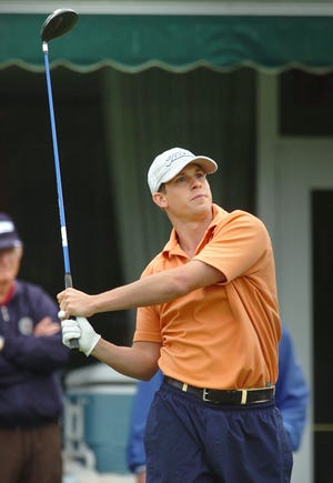 Ben Spitz of Norwell competes in the 2009 Mass. Open championship at Belmont CC.