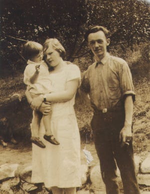 This is a 1926 photograph of Al Gallagher’s parents and his sister Louise, which was taken in Boston.