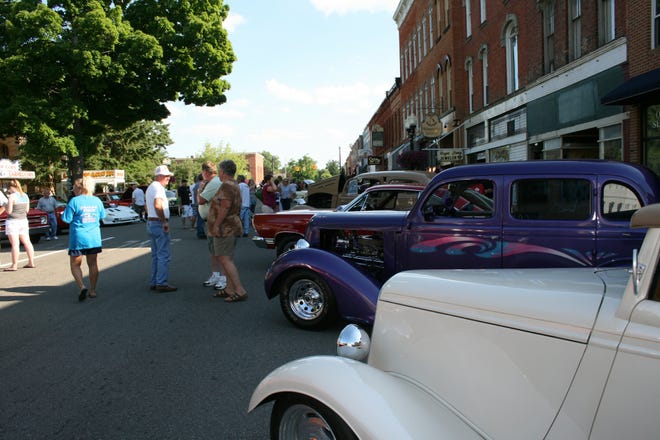 People lined the streets in downtown Hillsdale on Friday night for the Cruise-In, which was a Hillsdale Business Association event.