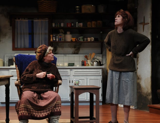 Kim Crow, left, as Mag, and Jessica K. Peterson as Maureen in the Banyan Theater Company's production of "The Beauty Queen of Leenane."