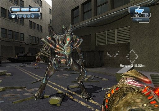 In this video game image released by Sega, a scene from "The Conduit," is shown.