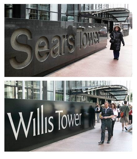 What you talkin' bout, Willis? Sears Tower renamed