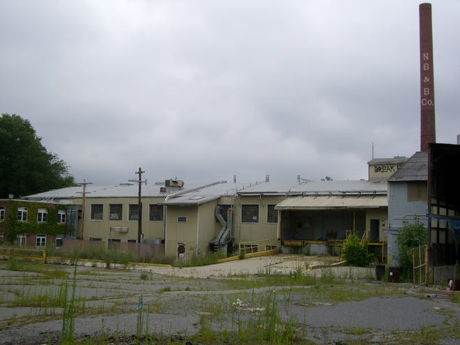 The former Natick Paperboard Factory sits empty on land off Rte. 27. A new study was released yesterday detailing environmental concerns about the site.