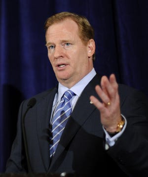 NFL commissioner Roger Goodell announces that Michael Vick has been reinstated.