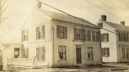 Seventeen High St. was owned by Jospeh Hoit (or sometimes “Hoyt”) who, in 1835, was appointed postmaster of Exeter by President Martin Van Buren. The post office was run out of his house for several years. It still stands and is one of many old post office sites in Exeter.