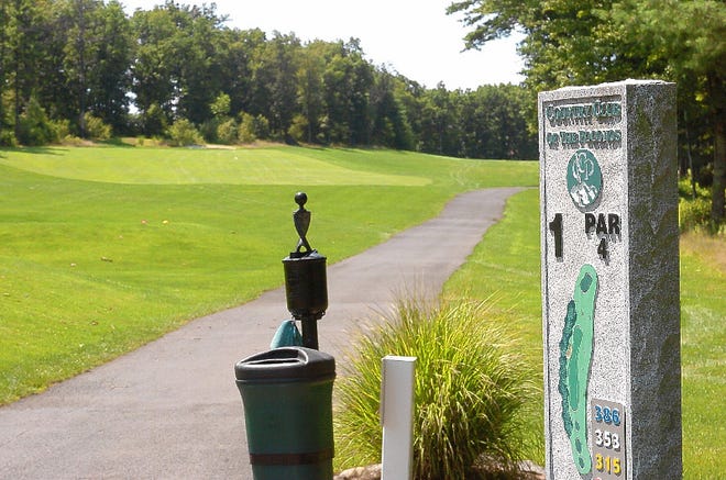 The first tee at Country Club of the Poconos in Marshalls Creek.