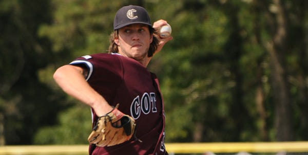 Cotuit's Chad Bell, who tossed the league's only no-hitter this summer, won Saturday's pitching duel against Y-D's Chris Sale.