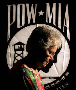 Times-UnionMary Helen Hoff had the POW-MIA flag made in the 1970s.