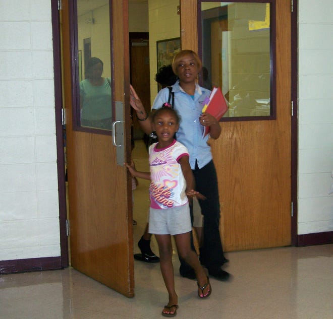 Students at Donaldsonville Primary met their new teachers and dropped off school supplies.