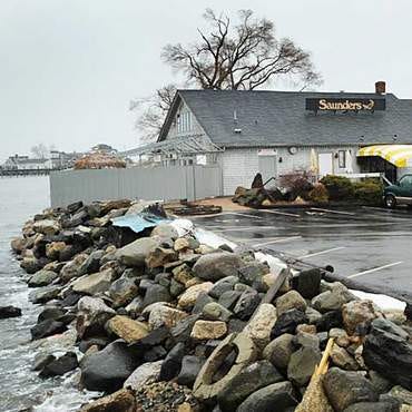 A developer is looking to build eight residential condominiums at the current location of Saunders at Rye Harbor restaurant. The topic was debated in a meeting on variances attended by roughly 250 people on Wednesday night, Aug. 19, 2009.