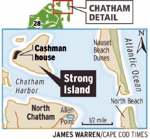 Cashman house on Strong Island, Chatham