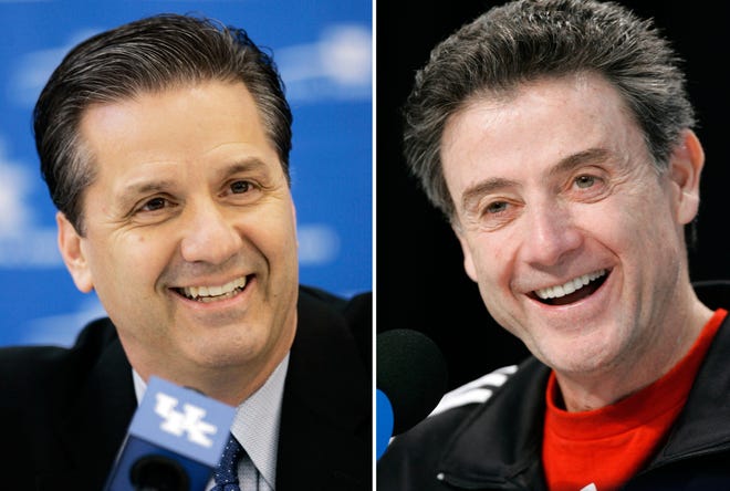 The dirt's still flying. Unlike the vacuum salesmen, they don’t clean it up themselves. Rick Pitino, right, had assistants to tidy up his sordid mess. John Calipari left it to his former employers to sort things out. The great thing is they can do no wrong. As long as they don’t commit the ultimate sin of losing at home (see Billy Gillispie), they get a free pass from both the faithful and the powerful in Kentucky.