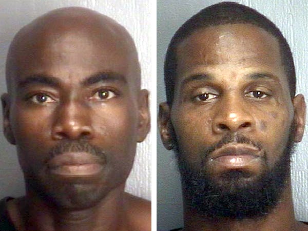Percy Leroy Bass (left) has been charged in connection with the robbery of a Subway restaurant, but Ernest Allen is also a suspect in the crime.