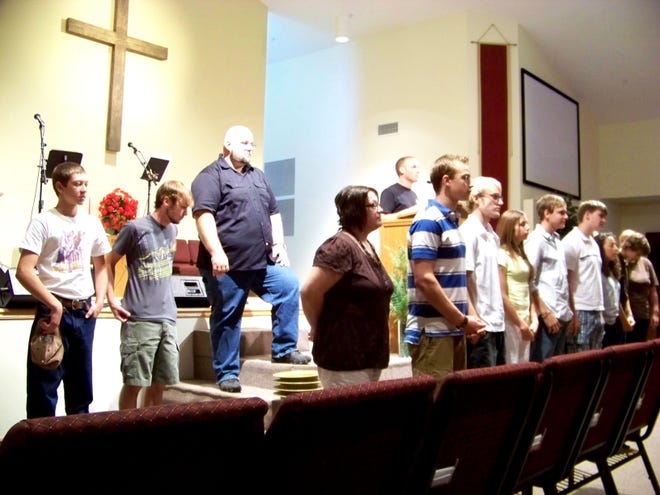 The Mexico mission team took the stage at Lockwood Community Church last Sunday morning to share their experiences.