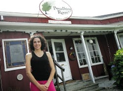 Photo by Amy Paterson/New Jersey Herald Owner and yoga instructor Cheryl Paulson recently opened Breathing Room, a center for a variety of holistic practices like yoga, martial arts, belly dancing, massage and skin care. The business is located on state Route 94 between Newton and Blairstown.