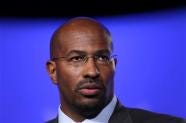 Van Jones, an administration official specializing in environmentally friendly "green jobs," is seen at the National Summit in Detroit, in this June 16, 2009 file photo. The White House issued a statement early Sunday Sept. 6, 2009 saying Jones had quit the administration.