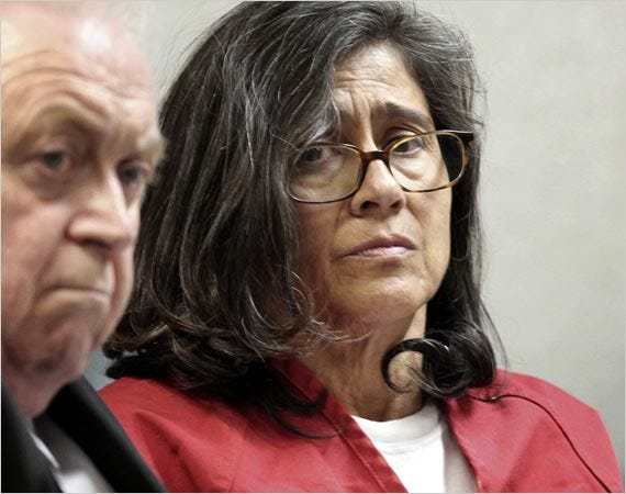 Nancy Garrido, 54, and her lawyer, Gilbert Maines, at her arraignment last month on kidnapping, rape and other charges.
