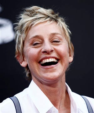 In this Aug. 30, 2009 file photo, Ellen DeGeneres arrives at the Daytime Emmy Awards on in Los Angeles.