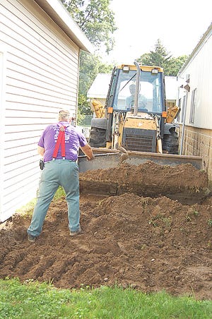 Pete Macri’s Paving Service broke ground for the new cat room at the Herkimer County Humane Society on Thursday.