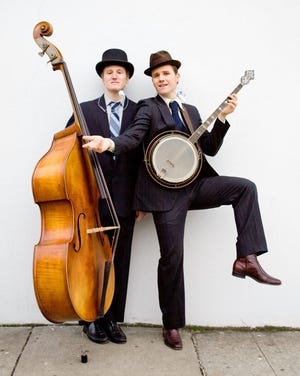 The Two Man Gentleman Band, a duo that utlizes more than five instruments in their acoustic performance, will perform Oct. 15 at the Sentient Bean. (Courtesy of thetwogentleman.com)