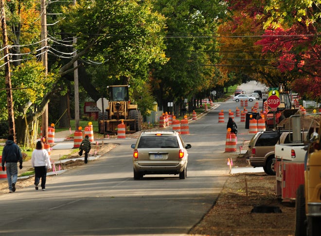 Work on Central Avenue in Holland will be completed soon.