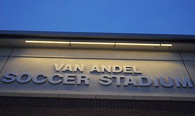 Hope College dedicated its new $5.3 million Van Andel Soccer Stadium Saturday.