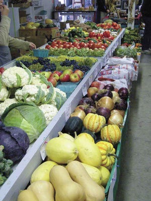 Colorful produce makes an inviting display at The Windmill Farm & Craft Market each Saturday.