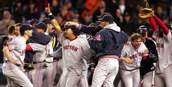 Five years ago Tuesday night, a moment that will last a lifetime for Red Sox fans: Boston celebrates its victory over the St. Louis Cardinals to win the 2004 World Series.