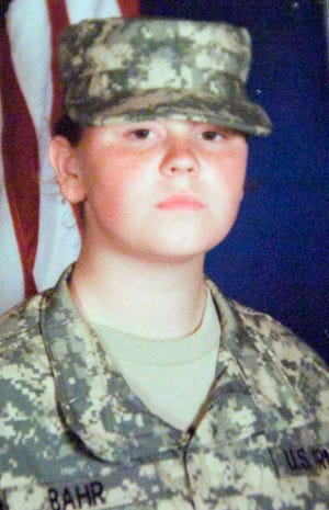 Amber Bahr's military photo provided courtesy of the family.